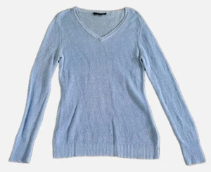 346 Brooks Brothers Women's Blue  Linen Cotton Top Ls Sz S - Picture 1 of 3