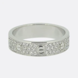 Anillo Cartier LOVE Pequeño Diamante Pavimentado Talla M (53) - Imagen 1 de 3
