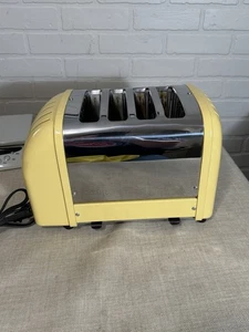 Dualit 4 Slice Toaster. Model D4VMH US 110v 1800w Made In England Rare Yellow - Picture 1 of 15