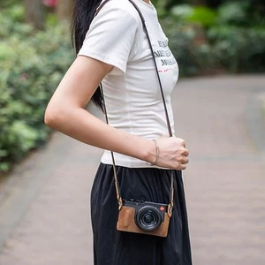 Genuine Real Leather Camera Bag Protect Case For Leica D-LUX8 DLUX8 Q3 Sofort 2 - Picture 1 of 58