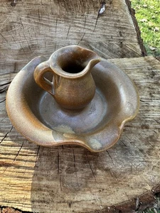 Vintage HANDMADE BY W.J. GORDY Cartersville GA Schale & Krug Kerze/Aschenbecher - Bild 1 von 7