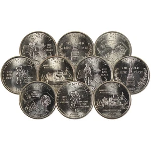 2000 P&D State Quarter 10 Coin Set Uncirculated - Picture 1 of 3