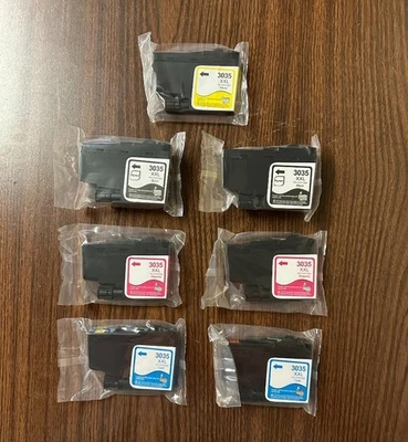 7 Cartridges 3035 XXL Black Cyan Magenta Yellow Sealed for Brother - Image 1 of 4