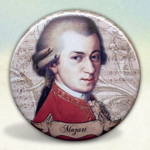 Mozart Classical Composer Pocket Mirror Tartx - Picture 1 of 3