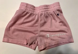 Girl’s Shorts Size 6X Champion Bottoms Light Pink Logo Athletic Exercise Play - Picture 1 of 4