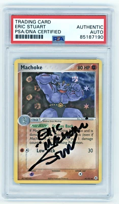 PSA Signed Eric Stuart 2004 EX Hidden Legends 41/101 Machine Reverse Holo - Image 1 of 2