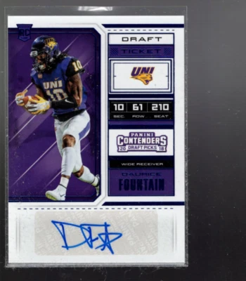 A7428- 2018 Panini Contenders Draft Picks #290 Daurice Fountain RC Auto - NM-MT - Image 1 of 2