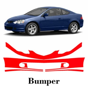 Front bumper PreCut PPF Paint Protection Film For Acura RSX 2002-2004 - Picture 1 of 7