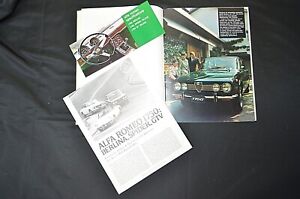 1971 ALFA ROMEO 1750 Berlina Spider GT Veloce Sales Brochures + R&T Road Tests 
