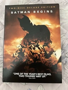 Batman Begins (DVD, Two-Disc Deluxe Edition With 72 Page Comic, *R1*, Like New) - Picture 1 of 3