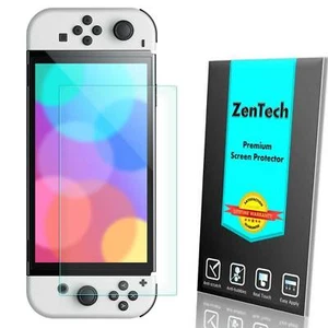 Anti Blue Light Tempered Glass Screen Protector For Nintendo Switch OLED (2021) - Picture 1 of 10