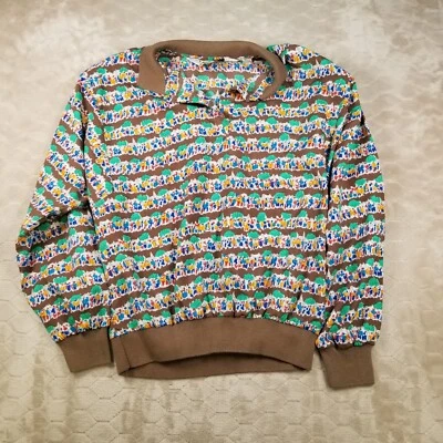 Camisa De Colección Años 80 Diane Von Furstenberg Poliéster Cuello Talla 16 Manga Larga RARA Foto 1 de 4