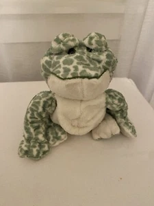 Webkinz Spotted Frog Toad Green White Ganz 9" Plush Beanie Soft No Code - Picture 1 of 8