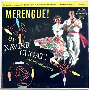 VINTAGE 1950's "MERENGUE" XAVIER CUGAT COLUMBIA RECORDS 7" VINYL 45rpm EP - Imagen 1 de 2