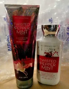 Bath and Body Works Twisted Peppermint SET 2-BodyLotion BODY CREAM - Picture 1 of 4