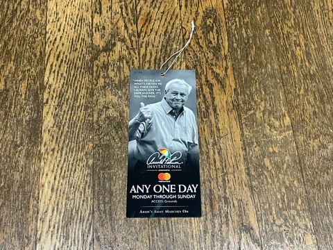 Arnold Palmer Invitational Ticket March 13 - 19 2017 Any One Day Mastercard Cover