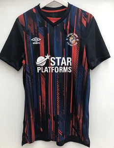 LUTON TOWN 2021/22 Away Football Shirt Umbro Short Sleeve Mens Medium M - Picture 1 of 9