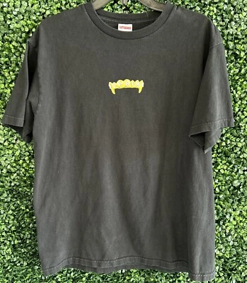 Camiseta SUPREME SS19 Gold Grills Negra Gráfica Adulto Talla Mediana - HECHA EN EE. UU. Foto 1 de 4