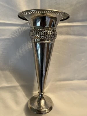 Jarrón Sheffield vintage plateado Ern/ Bud para flores; medida, 10,5 X 5"" Foto 1 de 4