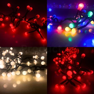 Berry Lights String Red, Warm White, Multicoloured 100/200/500/1000 Xmas Lights - Picture 1 of 7