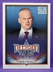 Bob Engel Decision 2022 Ser. 1 SILVER FOIL ELECTION DAY PARALLEL #26 #'d 01/10
