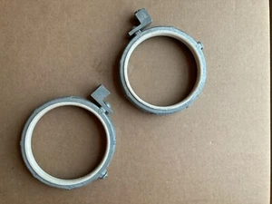 Zwei 4 Zoll Halex? Steel City? Druckguss isolierte Boden-/Klebbuchsen NOS - Bild 1 von 4