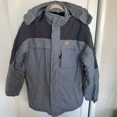 Timberland Weather Gear Waterproof Utility Jacket Grey/Blue Size: Medium - Image 1 of 4