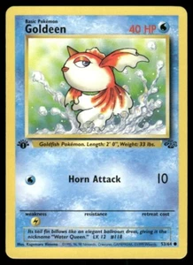 Pokemon TCG 1st Edition Jungle NM WOTC Goldeen 53/64 - Picture 1 of 2