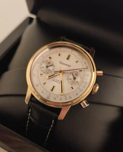 Rarität: Vintage Gigandet Wakmann Breitling Chronograph Cal. Valjoux 7733 -TOP ! - Bild 1 von 11