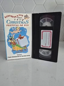THE CHRISTMAS FESTIVAL OF FUN Cartoons R Fun VHS ** 1991 Volume 3 (RARE L@@K) - Picture 1 of 5