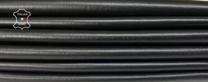NATURAL BLACK BACKED Thick Soft Italian Lamb leather 3 skins 24sqf 1.4mm #B7407 - Picture 1 of 6