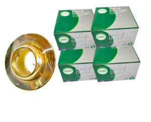 4 x Eyeball Downlight MR16 Tilt Adjustable Brass Light Fitting Choose Set 3933