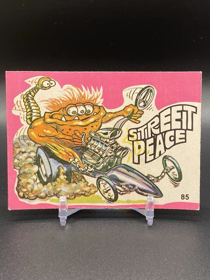 1973 Donruss Pink Fantastic Odd Rods Stickers Series 1 Street Peace #85 - Image 1 of 2