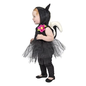 Baby Toddler Girls Sweet Stinker Skunk Halloween Costume Tutu Dress 2T 12M 18M - Picture 1 of 2