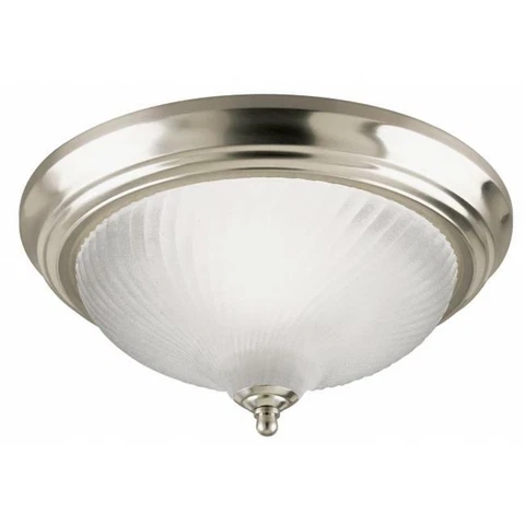 Westinghouse Lighting 6430400 1 Light Brushed Nickel Flush Mount Ceiling Fixture Cover