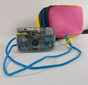 GoPhotos Neons Transparent Designer 35mm Film Camera With A 27mm Wide Angle Lens - Picture 1 of 18
