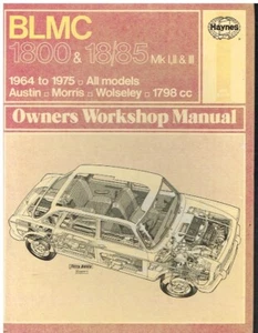 AUSTIN MORRIS 1800 LANDCRAB & WOLSELEY 18/85 1964-75 OWNERS WORKSHOP MANUAL - Picture 1 of 1