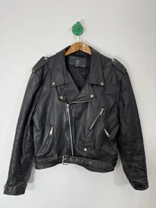 Chaqueta de cuero vintage Jarvis Bond London Buffalo New York Frankfurt talla 48 - Imagen 1 de 5