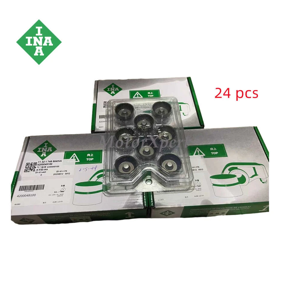 INA 24 piezas Elevadores de válvulas hidráulicas Seguidores de levas Tappets para BMW 330i 2001-2005 Foto 1 de 1