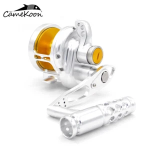 Carrete de pesca de arrastre multiplicador fuerte multiplicador de agua salada lento CAMEKOON - Imagen 1 de 14