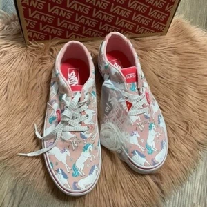 Vans Doheny Pink Unicorn Sneakers Size 6 NIB - Picture 1 of 10