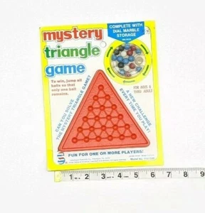 Rare Vintage Mystery Triangle Game Never Used - Picture 1 of 2