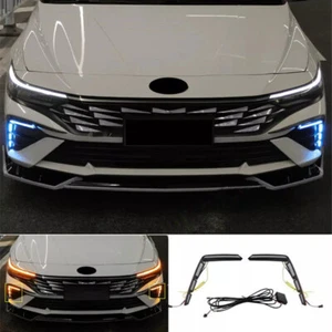 Luces de circulación diurna LED antiniebla DRL con intermitente para Hyundai Elantra 2024 - Imagen 1 de 6