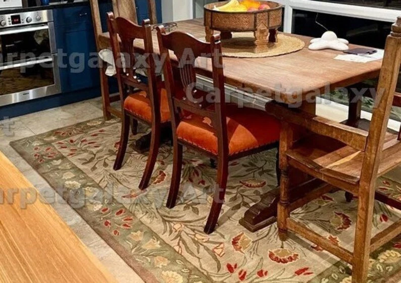 Pottery Barn Adeline стеганный вручную 100% шерстяной ковер для дома, спальни, гостиной - Изображение 1 из 4