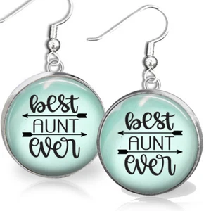 Best Aunt Ever Earrings Boho Arrows Mother's Day Birthday Gifts - Picture 1 of 3