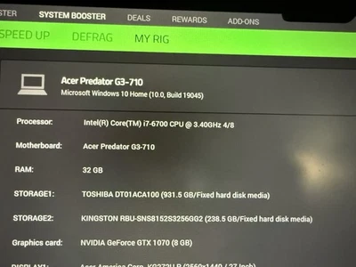 Acer Predator G3-710 pc - Image 1 of 4