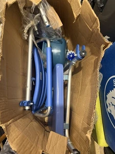 Cómoda de ducha médica 350 lb silla de transporte movilidad cabecera inodoro - Imagen 1 de 2