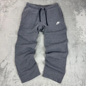Pantalones deportivos Nike para hombre sueltos calce recto gris ropa de estar activa pantalones Swoosh S - Imagen 1 de 8