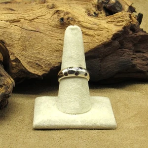 Anello multipietra con cupola in argento sterling misura 8 - Foto 1 di 7