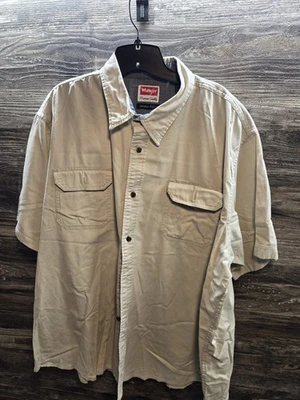 Ropa de trabajo Wrangler Comfort Flex para hombre talla 2XL manga corta XXL CAQUI MARRÓN BRONCEADO  Foto 1 de 3
